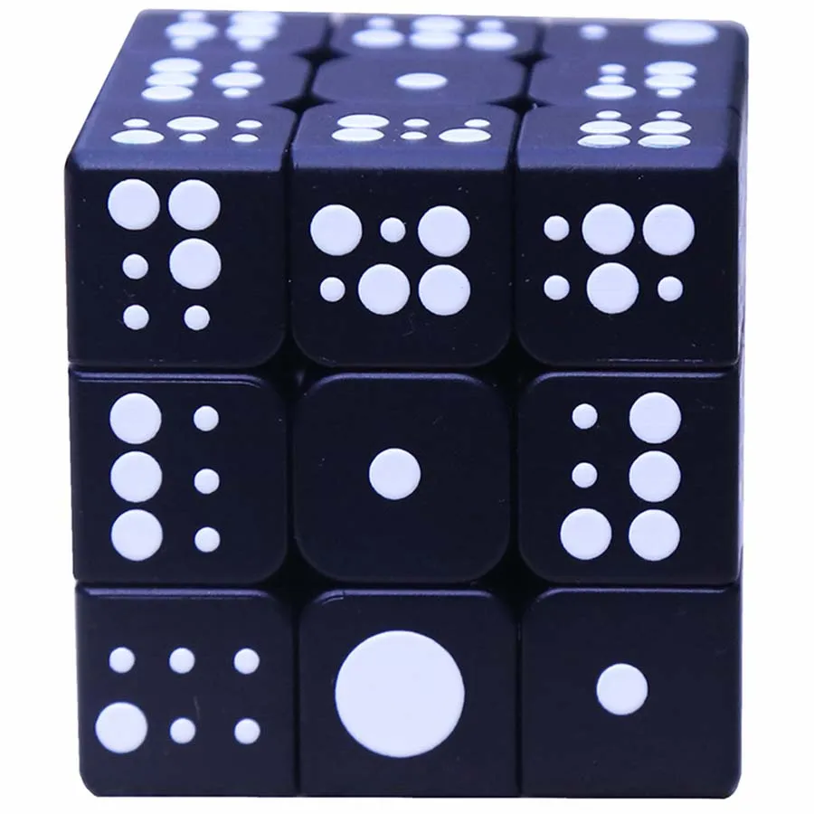 Магический куб 3x3x3 Braille отпечаток пальца 3D рельефный куб головоломка Neo Cubo Magico Развивающие игрушки для детей