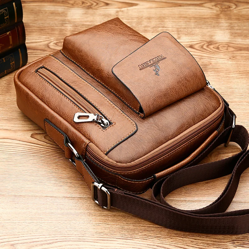 Для мужчин плечо Курьерские сумки Винтаж мужской Crossbody небольшой площади сумка