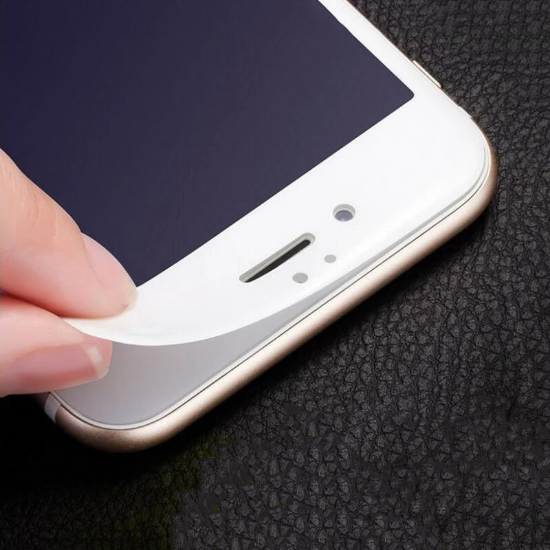 3D мягкий край Полное 9H закаленное стекло для iphone X 6 6s plus 7 8 защита экрана Защитная