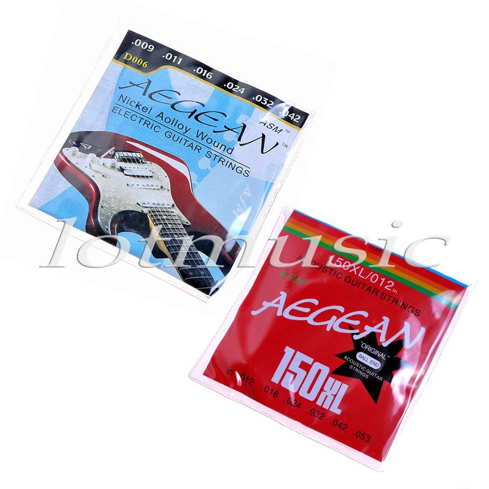 

2 комплекта 009-.042 Струны для электрогитары, цветные струны и акустические струны с шаровым концом