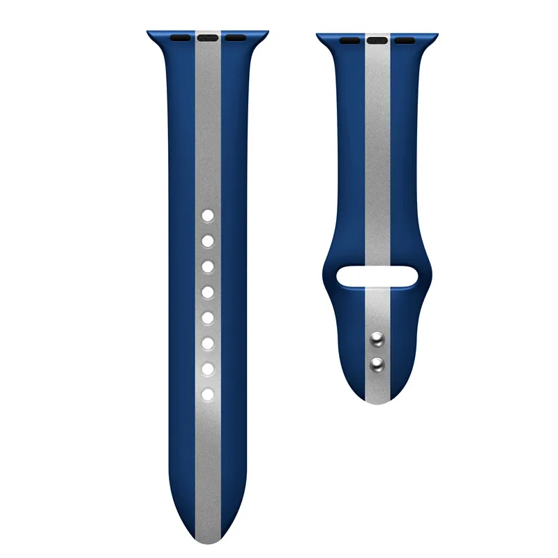 Спортивный силиконовый ремешок для Apple Watch Band 4/3/2/1 цветной сменный на запястье