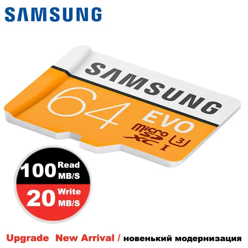 карта памяти Samsung Micro SD карты 64 ГБ 32 Class10 TF memoria TFcard SDHC/SDXC UHS I с кольцо крюка для
