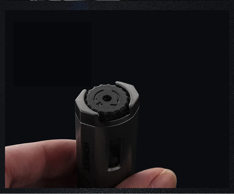HONEST Metal & plastic 2 Turbine jet torch бутан Газовая многоразовая зажигалка ветрозащитный