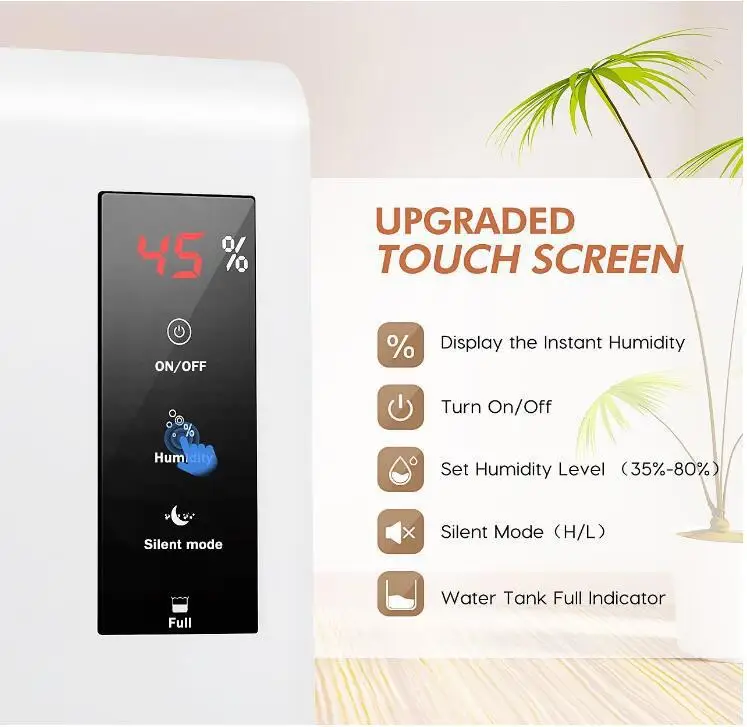 High-End Electric Intelligent Dehumidifiers Continuous Purify Air Dryer Machine Moisture Absorb Home Household Appliances Q018 | Бытовая