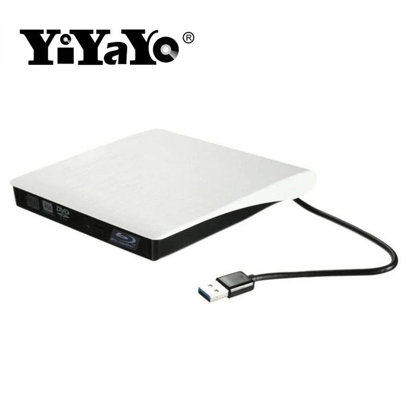 YiYaYo 3d Bluray плеер USB 3 0 CD/DVD/BD ROM CD/DVD RW ГОРЕЛКА Внешний Blu Ray оптический привод для