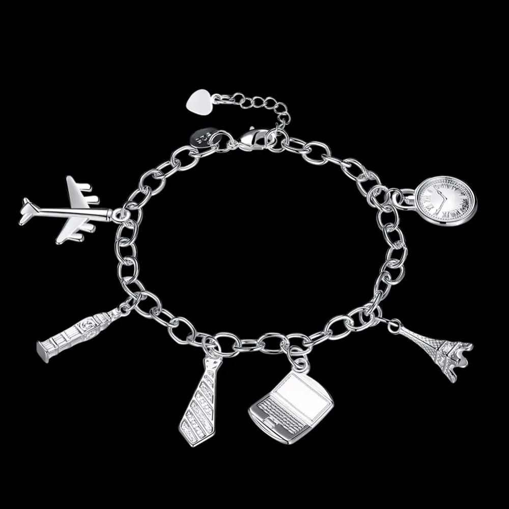 Браслет-цепочка из серебра 925-й пробы с матовым покрытием | Украшения и аксессуары