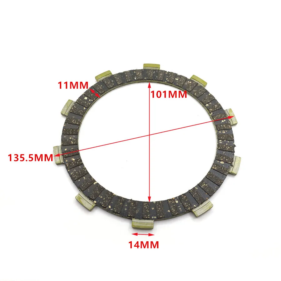 Yecnecty для Honda Steed 400/600 VLX 5 штук Мотоциклетные диски сцепления Аксессуары для мотоциклов Пластины Автозапчасти на.