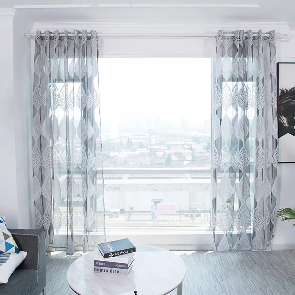 1 шт. занавеска из гофрированной ткани с вышивкой|Занавески| |