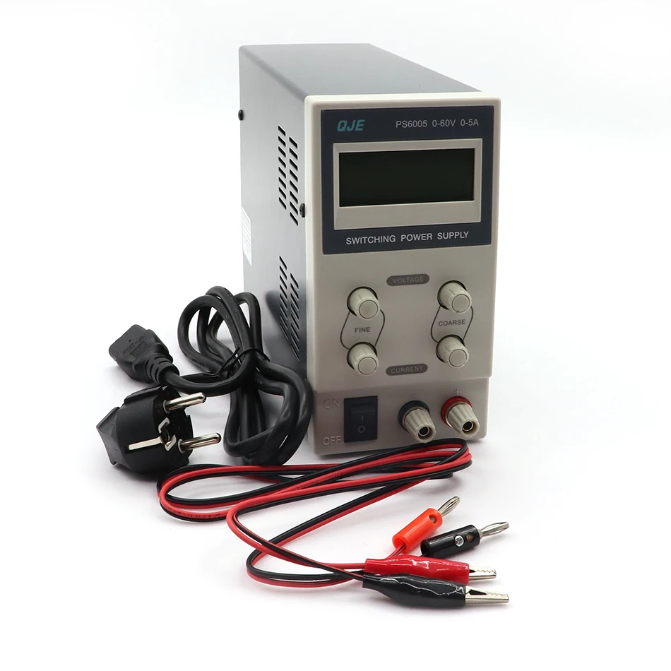 QJE PS6005 Профессиональный ЖК-цифровой Регулируемый источник питания постоянного