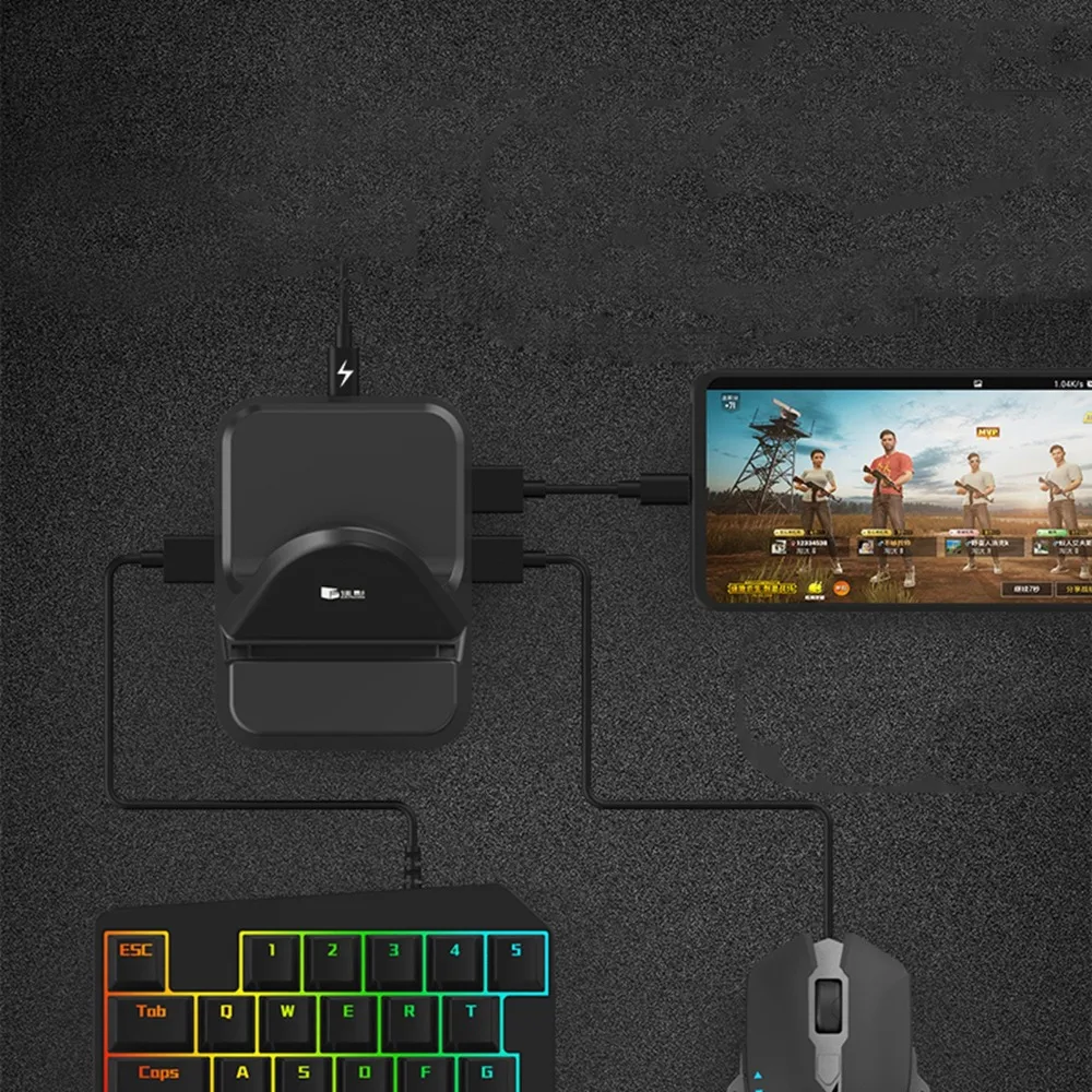 Переходник NEX для клавиатуры мыши док-станция геймпад Android Mobile PUBG Game Holder не
