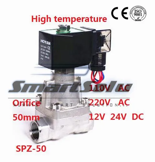 Двухполосный Соленоидный клапан для воздуха жидкого пара 24В постоянный ток