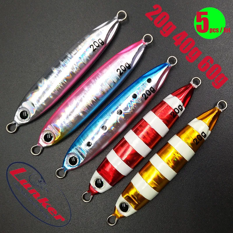 Lunker Микро Металлический морской джиг 20 г 40 60 | Спорт и развлечения