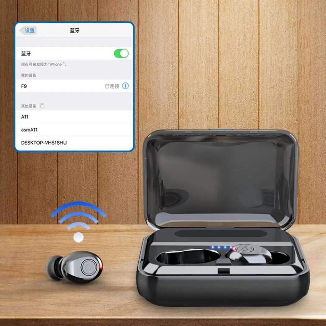 Беспроводные наушники TWS с зарядной док станцией около 200 часов шумоподавление