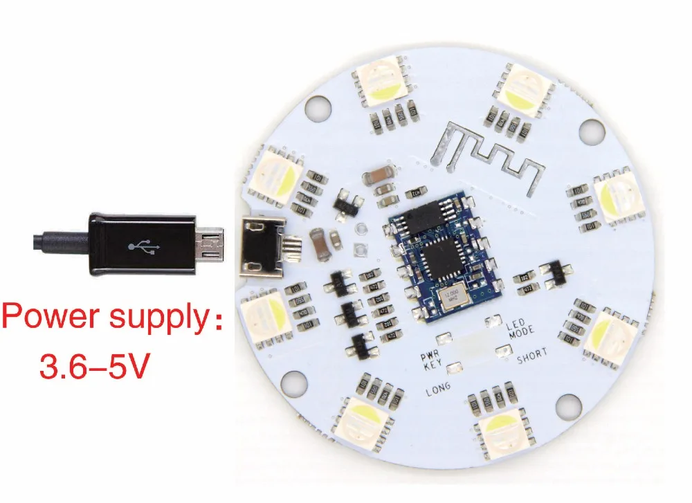 Панель управления светодиодной подсветкой BLE Bluetooth RGBW 5 В 4 0 BLE|Детали и аксессуары