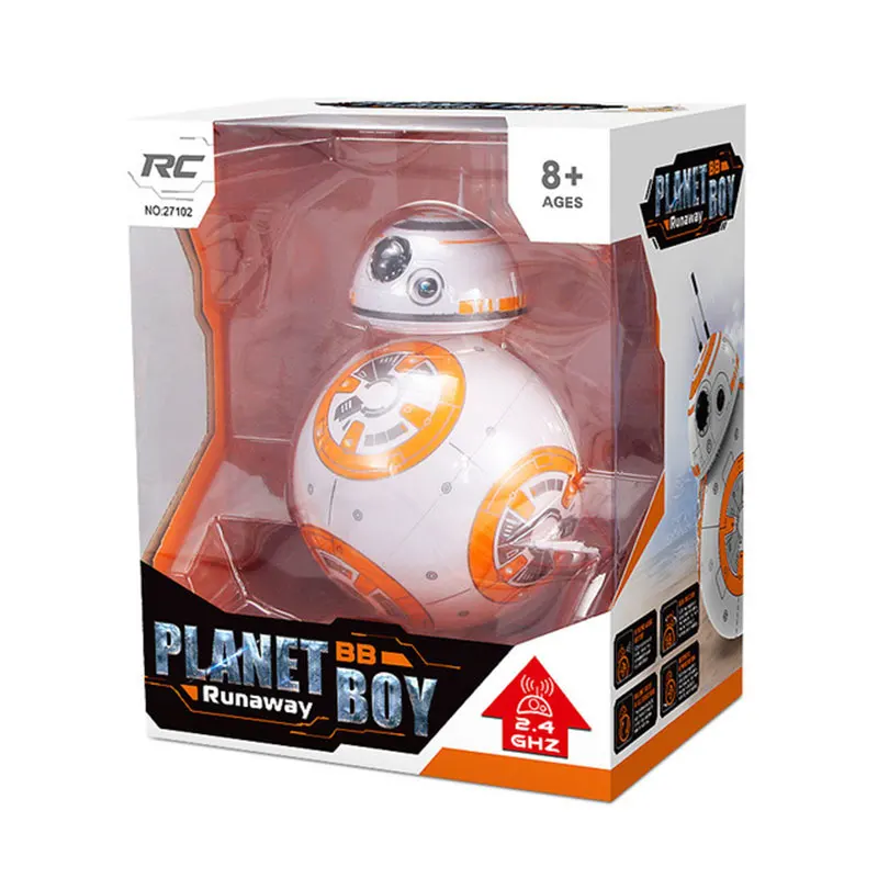 Быстрая Умный Робот Star Wars BB8 с экшн-фигурой звук подарок игрушки BB-8 мяч робот 2,4 г пульт дистанционного управления рождественские подарки