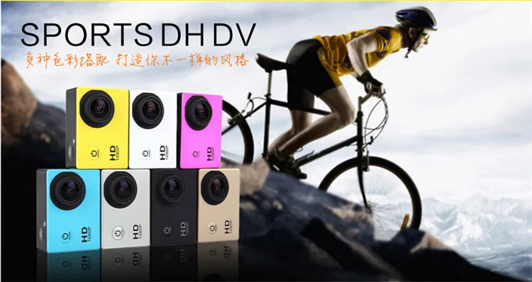 Оригинальная Спортивная камера HD 1080 P, 30 м, водонепроницаемая, 2,0 дюйма, экран, 4 K, Экшн-камера, запись воздушного движения, DV камера go extreme pro