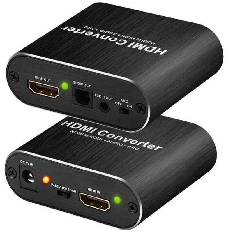 HDMI аудио экстрактор 4K 60 Гц 5 1 ARC сплиттер к оптический TOSLINK SPDIF | Электроника