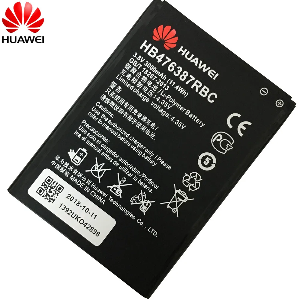 Оригинал для Huawei HB476387RBC литий ионный аккумулятор телефона Honor 3X G750 B199 3000