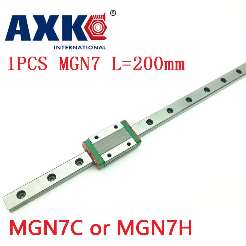 2021 AXK MGN7 вставки для 7 мм линейной направляющей Mgn7 L = 200 линейный рельсовый путь +