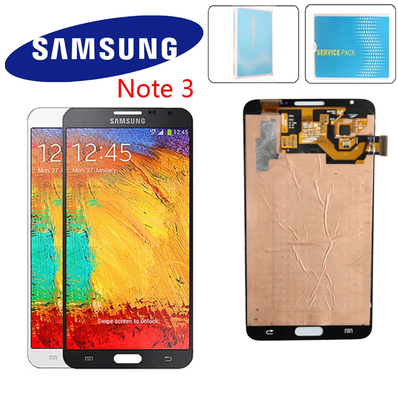 Оригинальный 5 7 ''Супер AMOLED для SAMSUNG Galaxy Note3 сенсорный экран Note 3 N9005 N900 ATAT ЖК