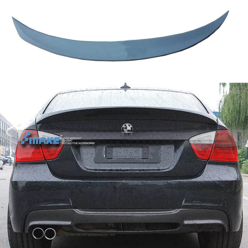 

For BWM E90 M3 318i 320i 325i 330i Car Decoration PU Plastic Paint Painting Color Rear Trunk Spoiler