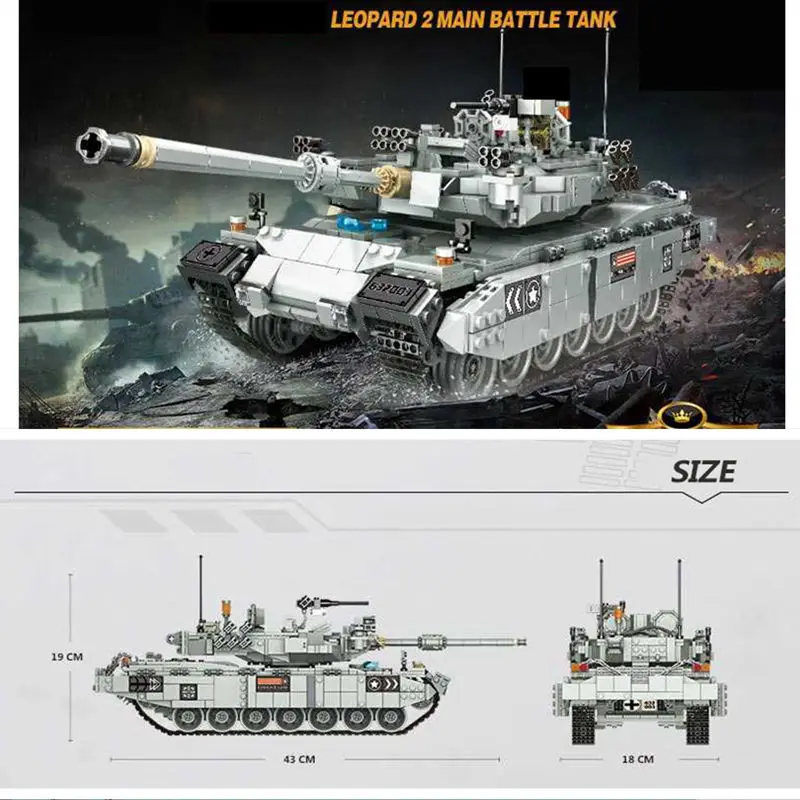 DHL Panlos 632002 1399 шт 632003 632005 Военный танк Тип 99 главный боевой строительные блоки