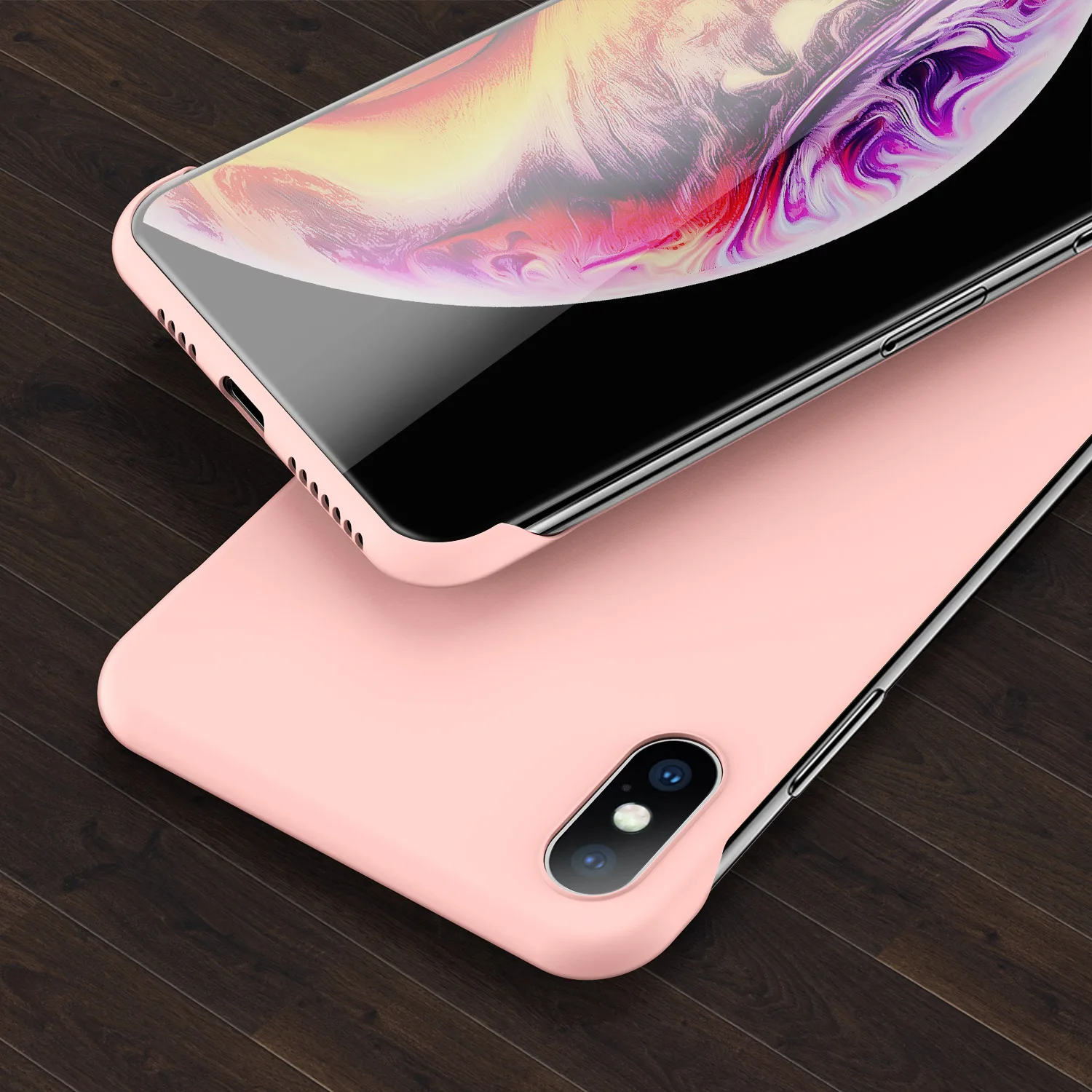pink Lovebay чехол для телефона для iPhone 6, 6s, 7, 8 Plus, X, XR, XS Max, 11Pro, Max, яркие цвета, безрамный Жесткий ПК для iPhone 11, чехол-накладка - Цвет: pink