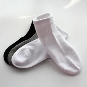 Детские спортивные носки короткие Школьные носки детские белые спортивные носки удобные повседневные дышащие однотонные От 5 до 13 лет для мальчиков и девочек Meias