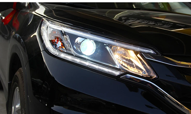 Автомобильный стайлинг фары для Honda CR-V CRV фары Головной фонарь светодиодный DRL передний свет Биксеноновые линзы ксенон HID