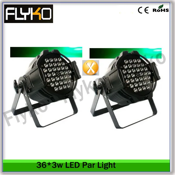 

Flyko Бесплатная доставка 2 шт вместе 36*3 Вт светодиодный просветильник Тор DMX512 7-канальный KTV DJ праздничный сценический свет s