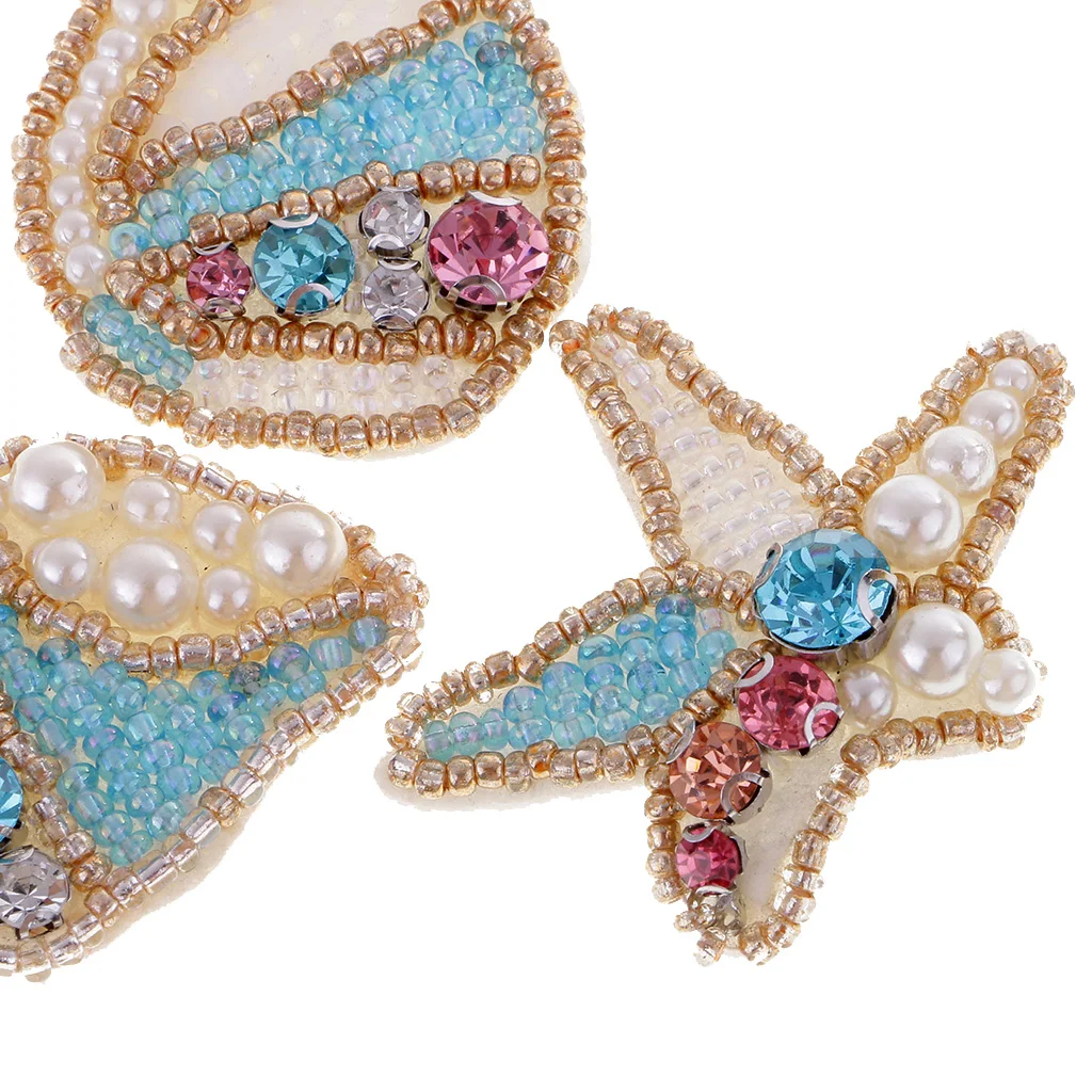 3 шт. нашивка с жемчугом для одежды сумок шляп|Заплатки| |