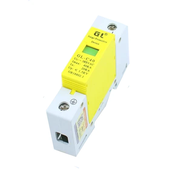1P 20KA ~ 40KA D ~ 385VAC защита от грозовых перенапряжений защитное устройство 1P 20KA ~ 40KA D ~ 385VAC защита от грозовых перенапряжений защитное устройство