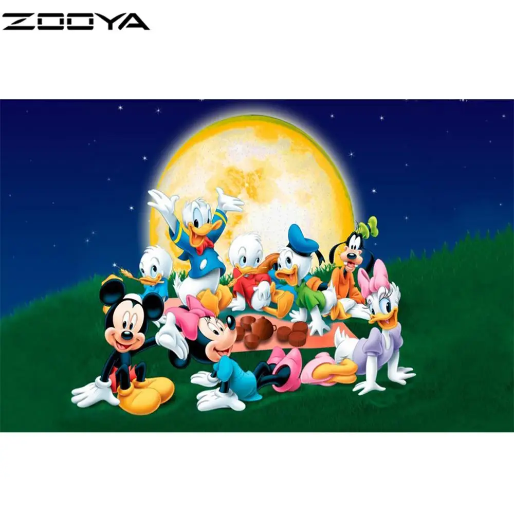 M0037-3 Алмазная вышивка zooya для детей, 5d алмазная живопись, Полная площадь, распродажа, мультяшная мышь, Новое поступление M0037 - Цвет: M0037-3