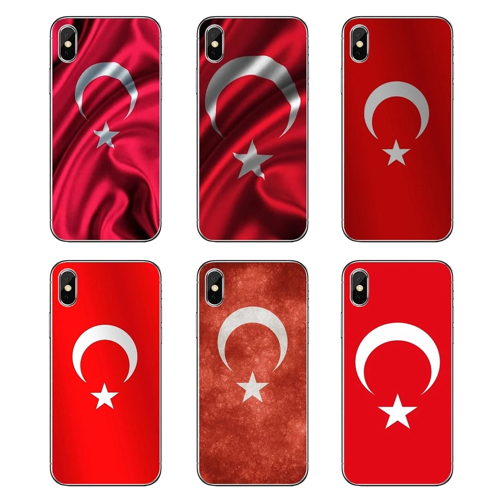 Ретро турецкий Национальный флаг мягкие прозрачные чехлы для iPod Touch iPhone 4 4S 5 5S 5C SE 6