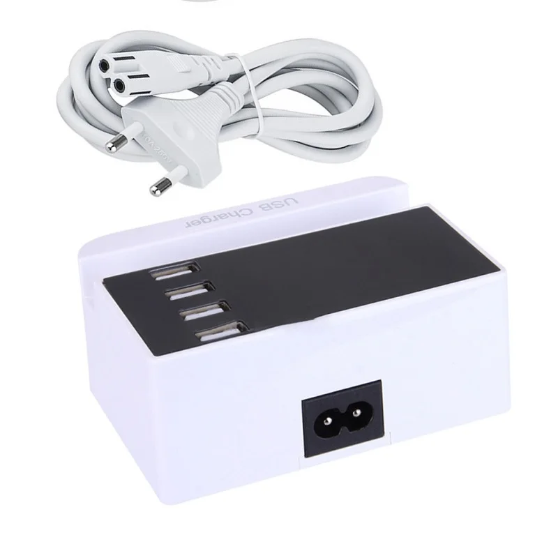 Универсальный 4USB порт Смарт USB зарядное устройство адаптер со светодиодным дисплеем расширение Универсальный адаптер для путешествий планшет настенное зарядное устройство розетка питания
