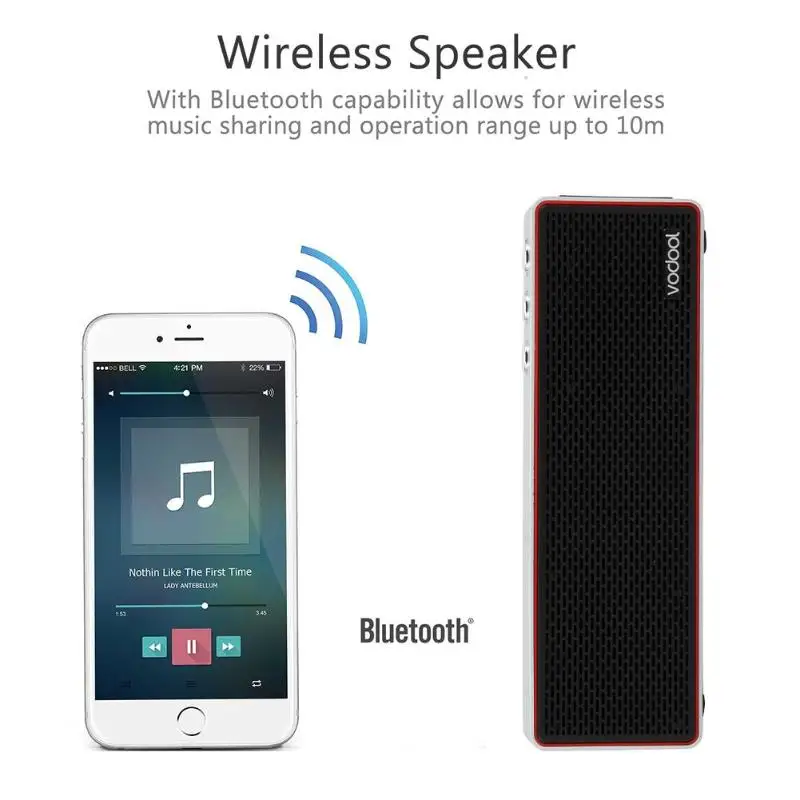 VODOOL Pocket-X Ультра тонкий беспроводной Bluetooth динамик 2 CH стерео Громкая связь 3,5 мм AUX Спорт на открытом воздухе водонепроницаемые беспроводные динамики