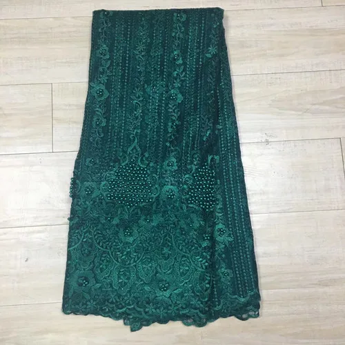 2017 Latest French Laces Fabrics High Quality Green 3D flower African Fabric Wedding Tulle Lace yellow pink | Дом и сад