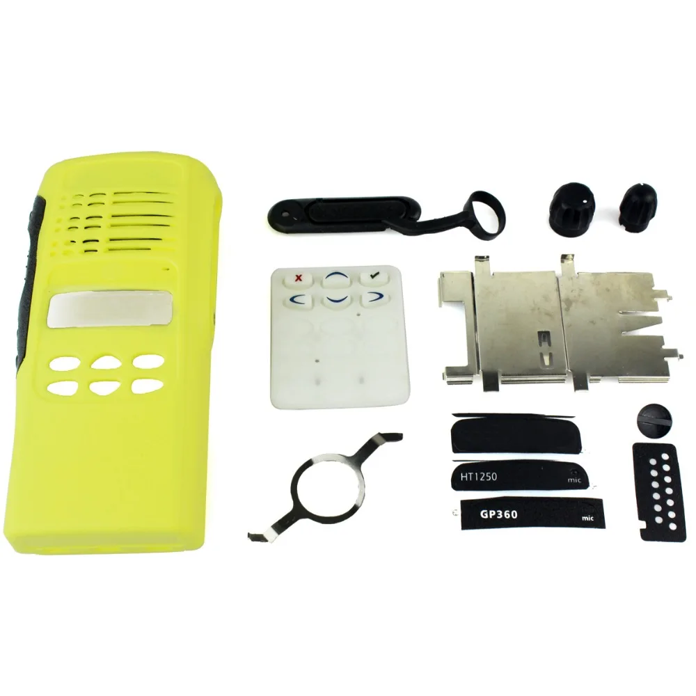 Чехол и ручка для Motorola GP360 HT1250 желтого цвета|cover covers|kit kitscover for motorola |