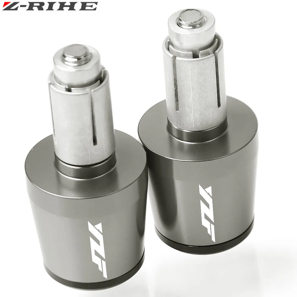 For YAMAHA YZF R1 R6/S FJR 1300 YZFR25 YZFR6 Motorbike Handlebar Grips Ends Universal Motorcycle 7/8" 22mm Hand Bar End LOGO |