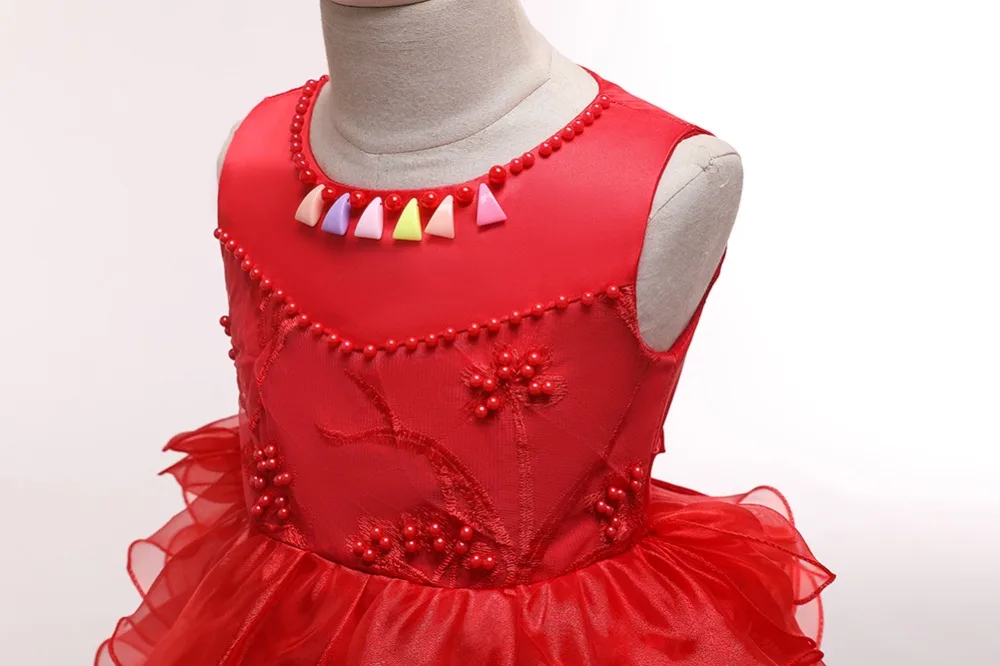 

Summer Vestidos Toddler Girls Dress Kids Dresses For Girls Tutu Children Clothing Beading Costumes For Kids Evening Party Dress