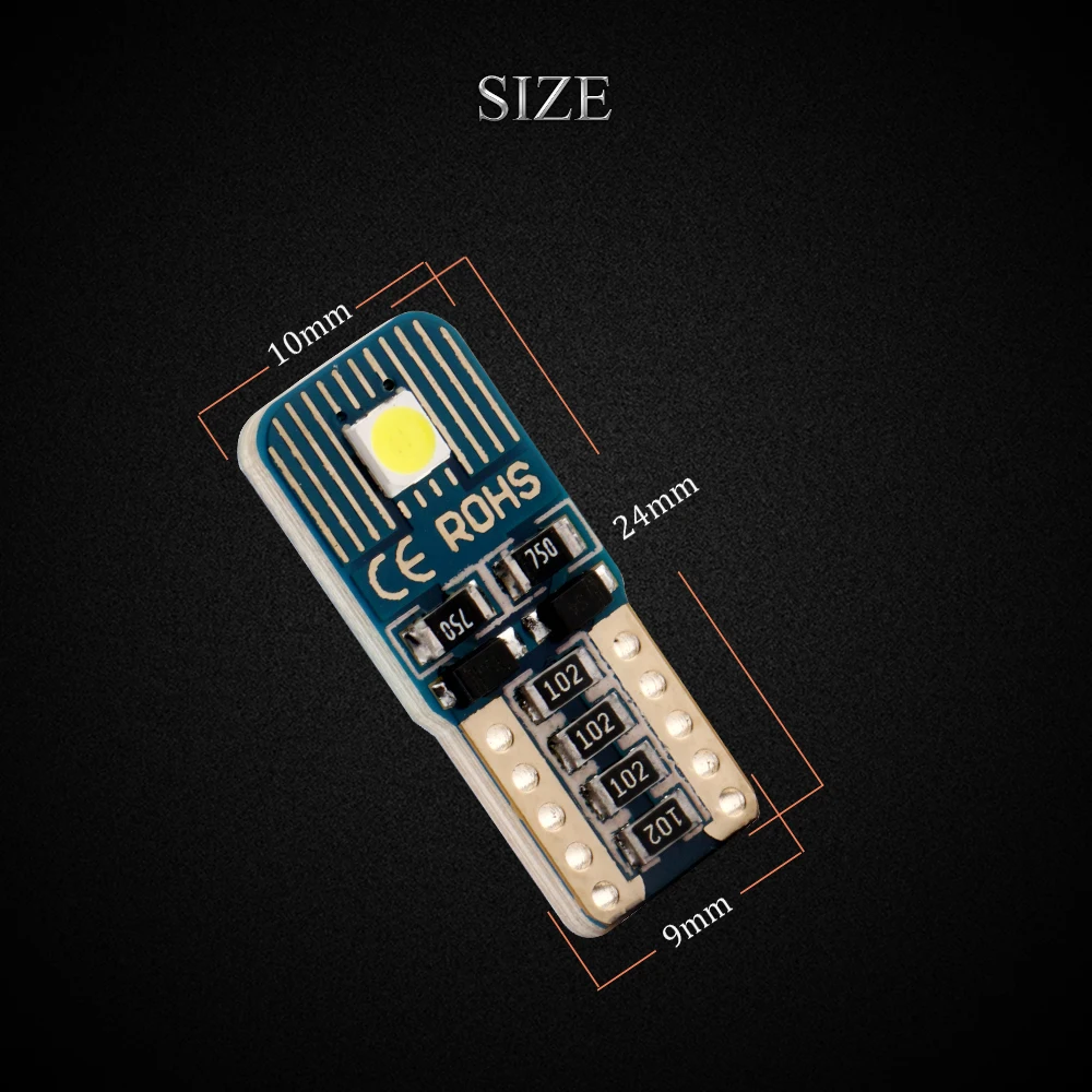 300X Canbus T10 3030 2SMD без ошибок светодиодный DC 9-16 V лампы автомобильный индикатор Подсветка регистрационного номера габаритный фонарь 12 V белого цвета