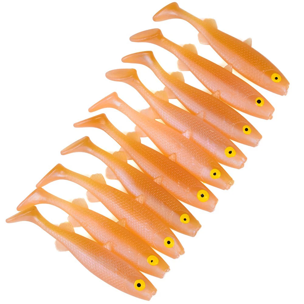 10 шт. 8 см 4 г рыболовные приманки наживки Easy Shiner Swimbait Мягкая силиконовая приманка