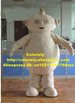 Милый костюм-талисман Makka Pakka в ночном саду для взрослых с полным животом и