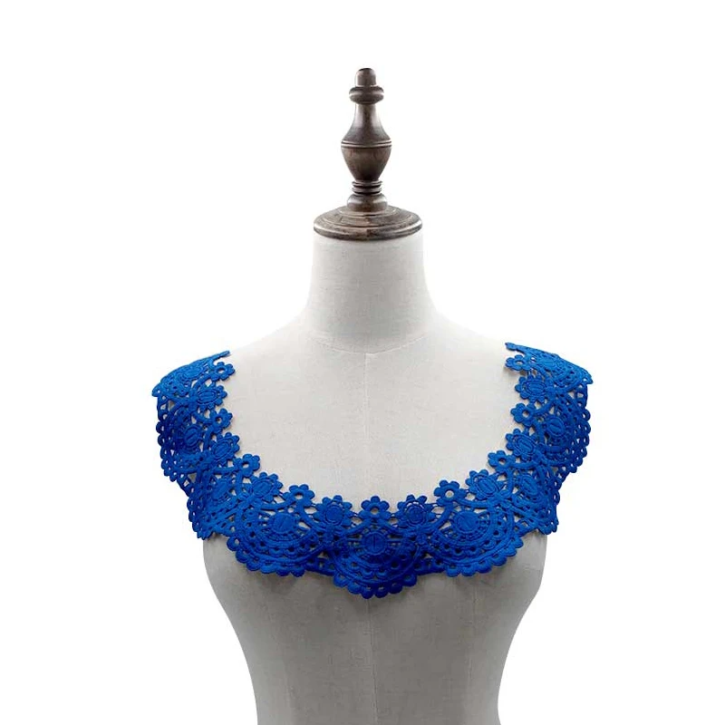 Misaya 1Pc Flower Lace Collar Hollowed Neckline Sewing Applique Clothes Wedding Crafts DIY Handmade Collars for Dress | Дом и сад