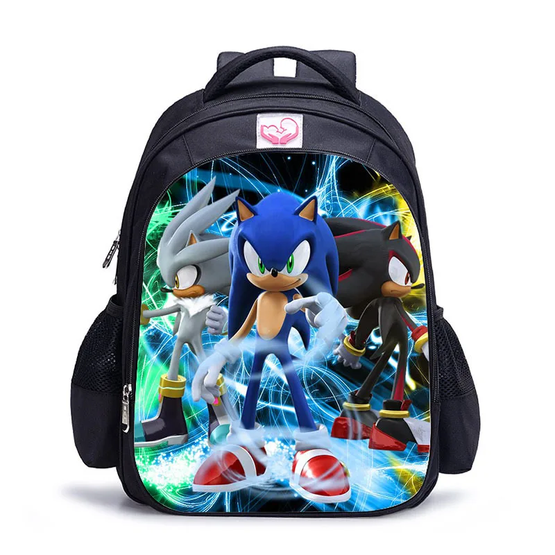 Школьный рюкзак Sonic The Hedgehog для мальчиков и девочек подростков милый школьный