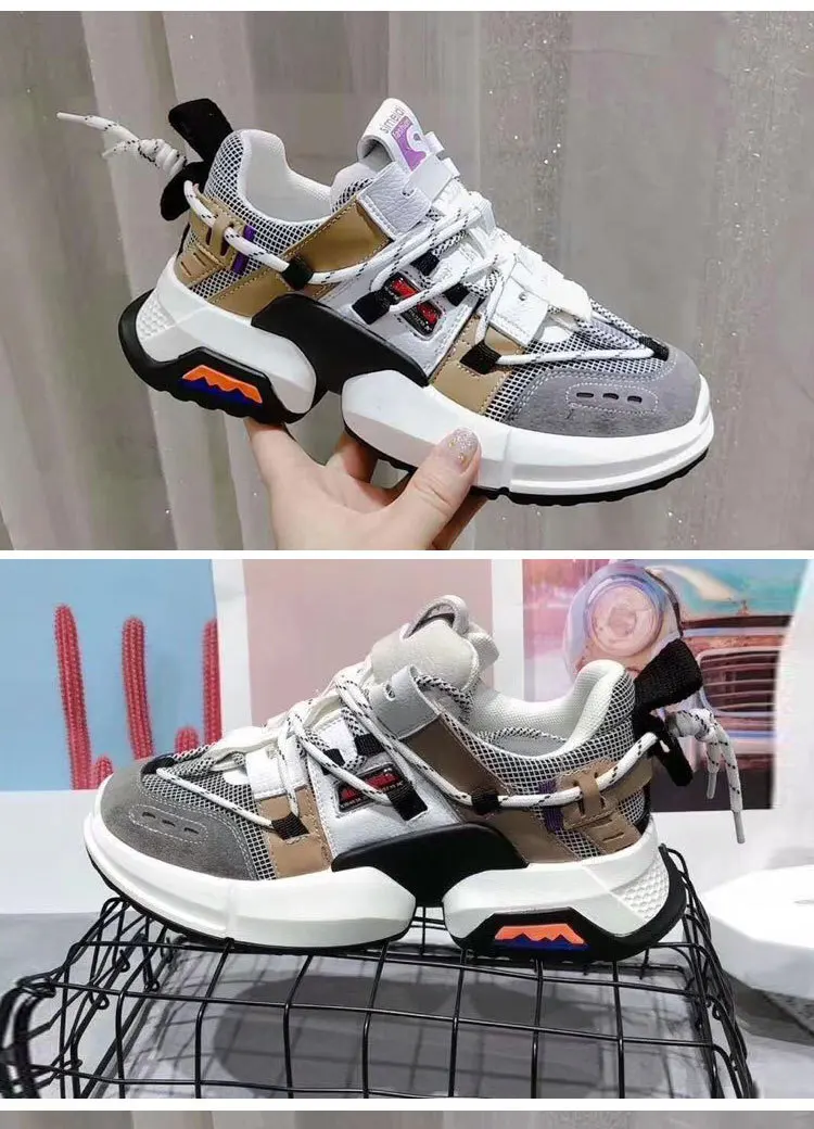 Autumn Fashion Kids Sport Sneakers Baby Girls Mesh Casual Sneakers Children Chunky Sneakers Boys Gray Brand Shoes Trainers