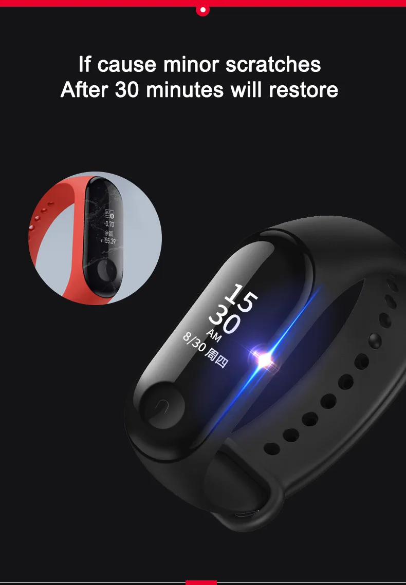 Полностью Защитная мягкая Гидрогелевая пленка для Mi band 3 Honor | Мобильные телефоны