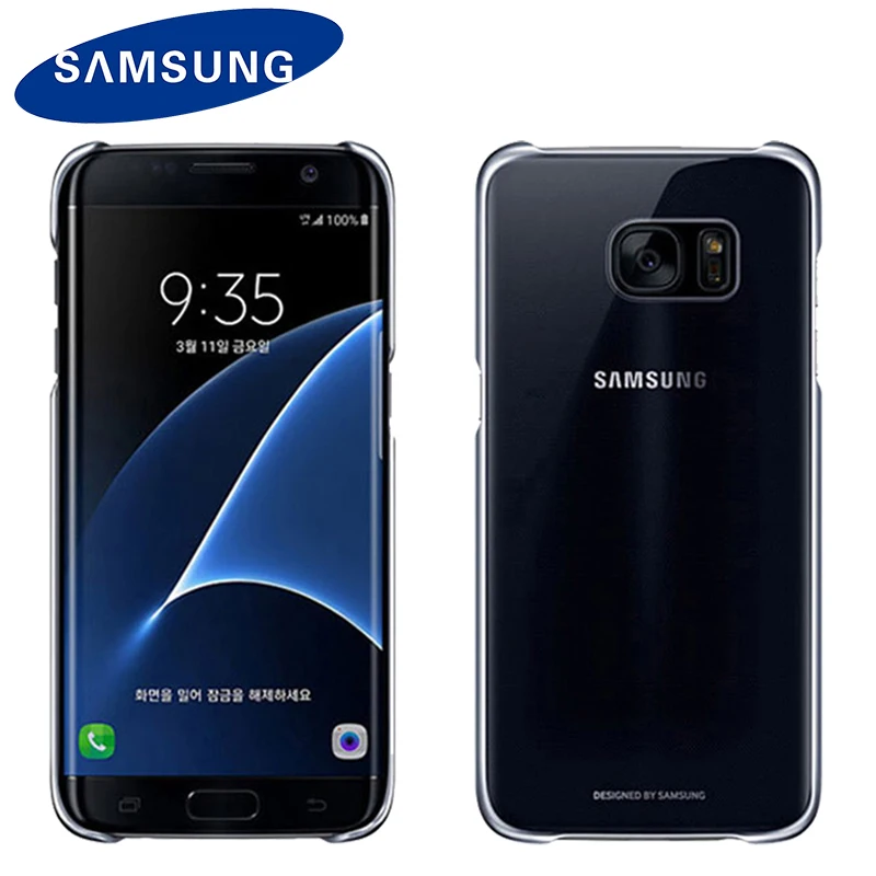 Оригинальный samsung Прозрачный чехол для Galaxy S6 G920 край G925 Edge Plus G928 прозрачное