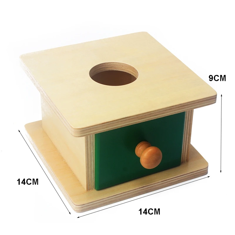 

Kids Toy Montessori Materials Teaching Aids Wooden Ball Matching Box Learning Educational Preschool Training Brinquedos Juguets