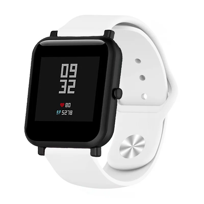 Для Xiaomi Huami Amazfit Bip ремешок lite силиконовый мягкий резиновый для galaxy watch 42 мм/gear s4